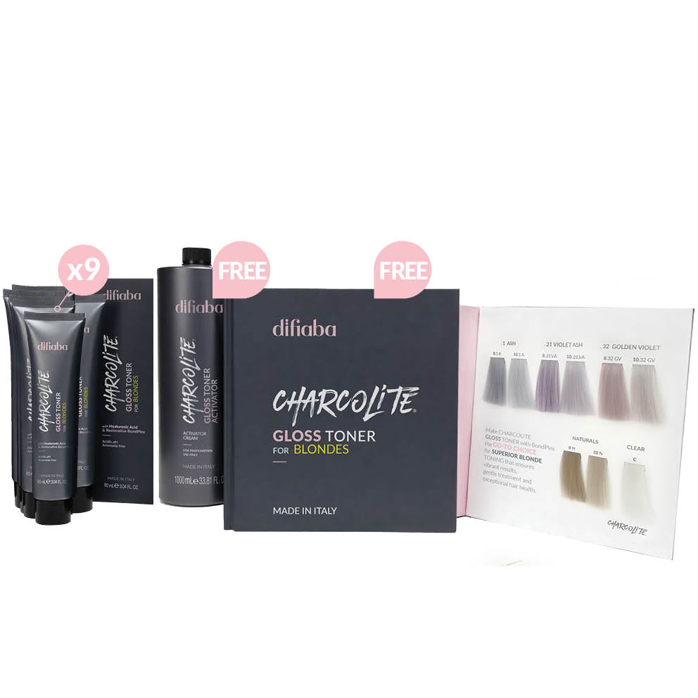 Charcolite Gloss Toner 3.04oz/90ml (9 tonos TONER)